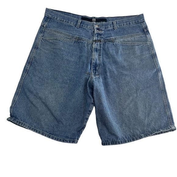 Y2K Marithe Francois Girbaud Jean‎ Shorts Mens 40 Blue Baggy Loose Skater Jorts - Picture 1 of 10
